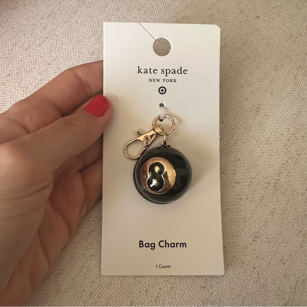 Kate Spade x Target 8 Ball Bag Charm Keychain